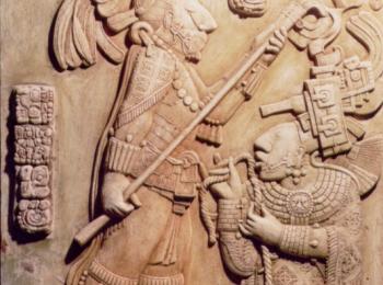 Настенный барельеф: копия рельефа индейцев майя. Творческая мастерская Круг, Киев. 